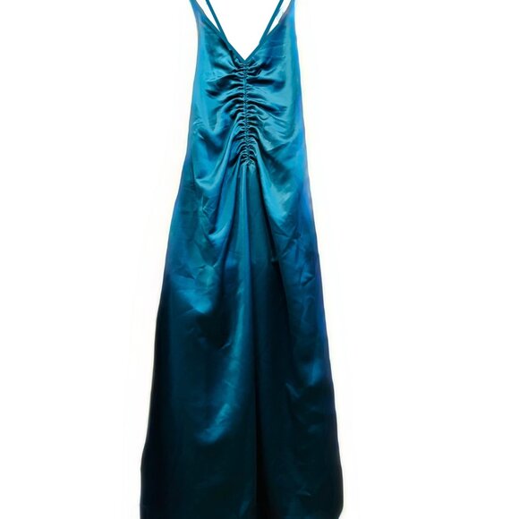 Jason Wu Semi-formal Strappy Slip Dress in Teal - Picture 8 of 8